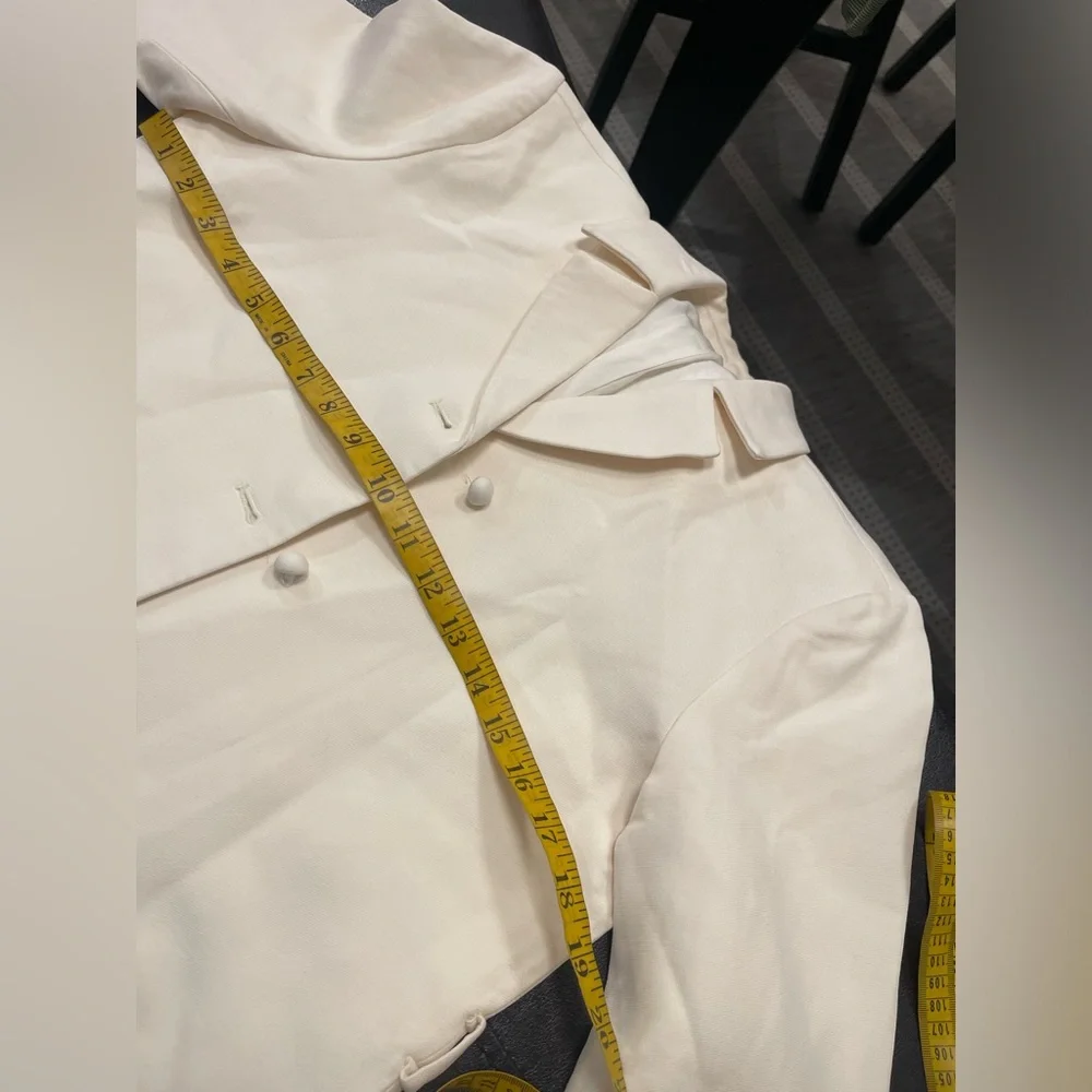 Dior Cream Button-Front Cropped Jacket